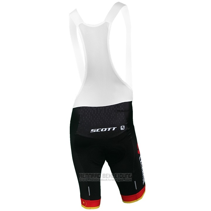 2018 Fahrradbekleidung Mitchelton Scott Champion China Trikot Kurzarm und Tragerhose